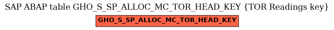 E-R Diagram for table GHO_S_SP_ALLOC_MC_TOR_HEAD_KEY (TOR Readings key)