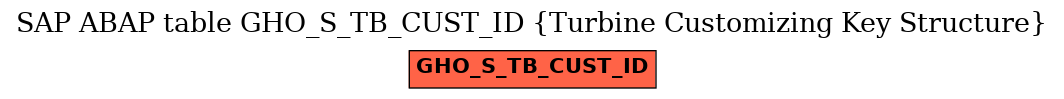E-R Diagram for table GHO_S_TB_CUST_ID (Turbine Customizing Key Structure)