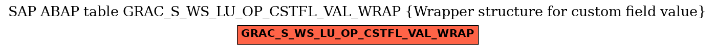 E-R Diagram for table GRAC_S_WS_LU_OP_CSTFL_VAL_WRAP (Wrapper structure for custom field value)