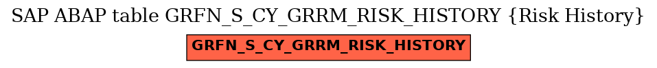 E-R Diagram for table GRFN_S_CY_GRRM_RISK_HISTORY (Risk History)