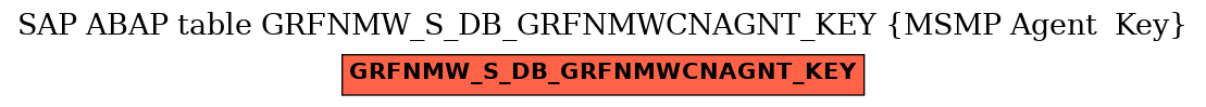 E-R Diagram for table GRFNMW_S_DB_GRFNMWCNAGNT_KEY (MSMP Agent  Key)