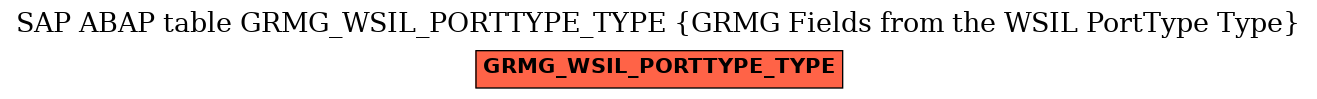 E-R Diagram for table GRMG_WSIL_PORTTYPE_TYPE (GRMG Fields from the WSIL PortType Type)