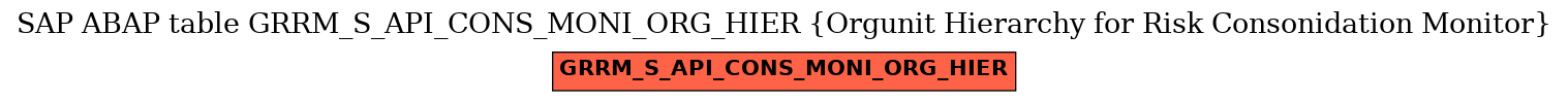 E-R Diagram for table GRRM_S_API_CONS_MONI_ORG_HIER (Orgunit Hierarchy for Risk Consonidation Monitor)