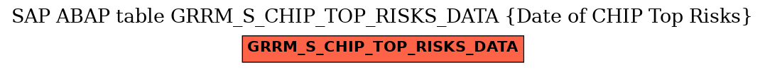 E-R Diagram for table GRRM_S_CHIP_TOP_RISKS_DATA (Date of CHIP Top Risks)