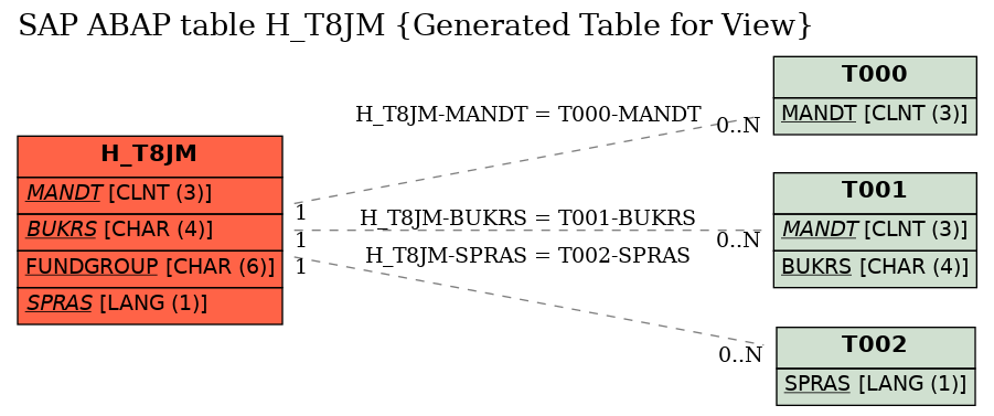 E-R Diagram for table H_T8JM (Generated Table for View)
