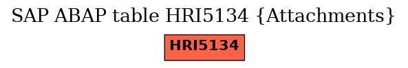 E-R Diagram for table HRI5134 (Attachments)