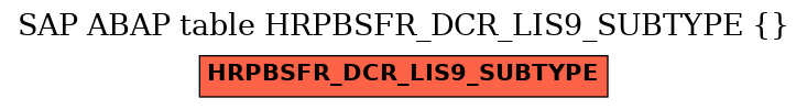 E-R Diagram for table HRPBSFR_DCR_LIS9_SUBTYPE ()