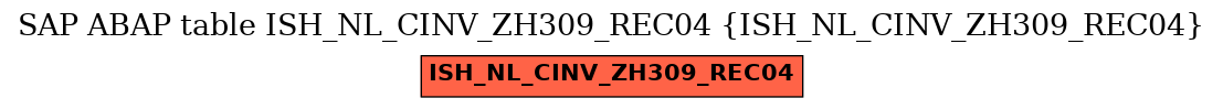 E-R Diagram for table ISH_NL_CINV_ZH309_REC04 (ISH_NL_CINV_ZH309_REC04)