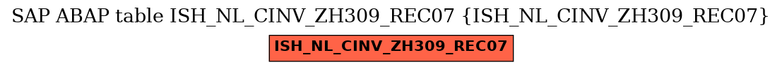 E-R Diagram for table ISH_NL_CINV_ZH309_REC07 (ISH_NL_CINV_ZH309_REC07)