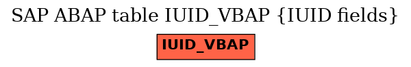 E-R Diagram for table IUID_VBAP (IUID fields)