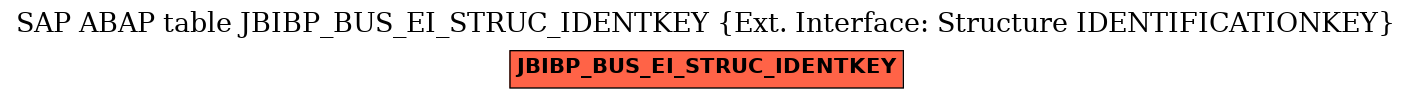 E-R Diagram for table JBIBP_BUS_EI_STRUC_IDENTKEY (Ext. Interface: Structure IDENTIFICATIONKEY)