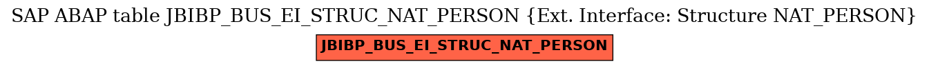 E-R Diagram for table JBIBP_BUS_EI_STRUC_NAT_PERSON (Ext. Interface: Structure NAT_PERSON)