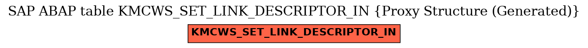 E-R Diagram for table KMCWS_SET_LINK_DESCRIPTOR_IN (Proxy Structure (Generated))