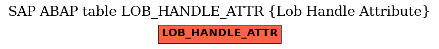 E-R Diagram for table LOB_HANDLE_ATTR (Lob Handle Attribute)