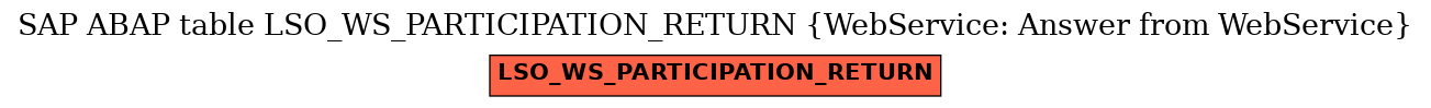 E-R Diagram for table LSO_WS_PARTICIPATION_RETURN (WebService: Answer from WebService)