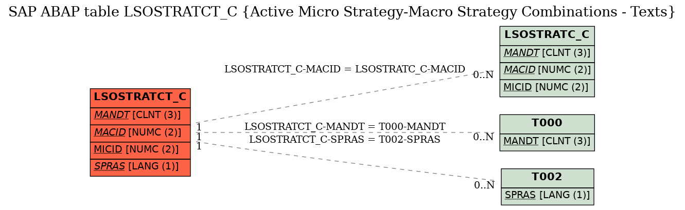 E-R Diagram for table LSOSTRATCT_C (Active Micro Strategy-Macro Strategy Combinations - Texts)