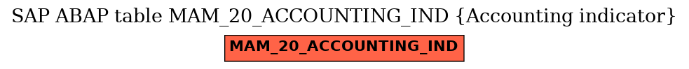 E-R Diagram for table MAM_20_ACCOUNTING_IND (Accounting indicator)