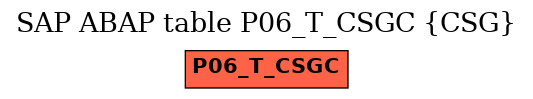E-R Diagram for table P06_T_CSGC (CSG)