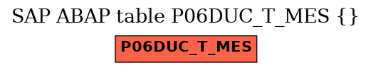 E-R Diagram for table P06DUC_T_MES ()