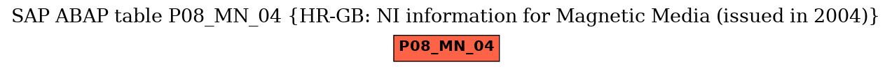 E-R Diagram for table P08_MN_04 (HR-GB: NI information for Magnetic Media (issued in 2004))