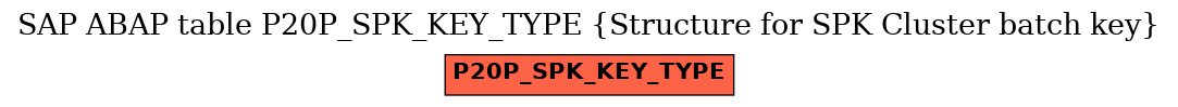 E-R Diagram for table P20P_SPK_KEY_TYPE (Structure for SPK Cluster batch key)