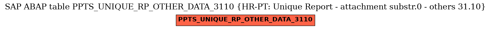 E-R Diagram for table PPTS_UNIQUE_RP_OTHER_DATA_3110 (HR-PT: Unique Report - attachment substr.0 - others 31.10)