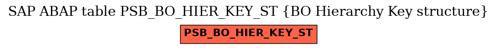 E-R Diagram for table PSB_BO_HIER_KEY_ST (BO Hierarchy Key structure)