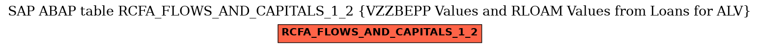 E-R Diagram for table RCFA_FLOWS_AND_CAPITALS_1_2 (VZZBEPP Values and RLOAM Values from Loans for ALV)