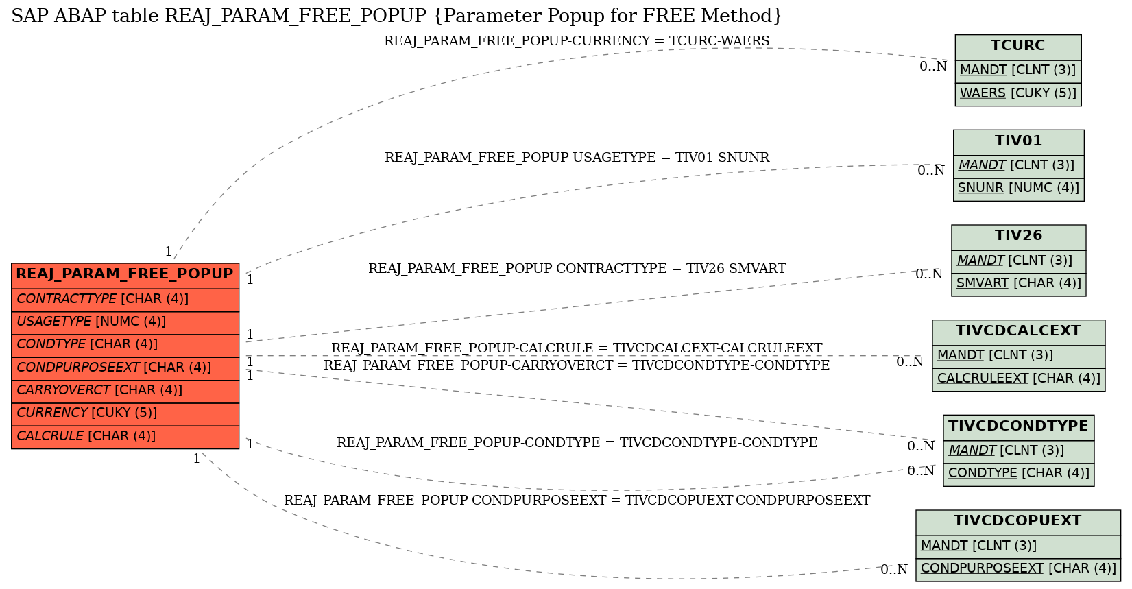 E-R Diagram for table REAJ_PARAM_FREE_POPUP (Parameter Popup for FREE Method)