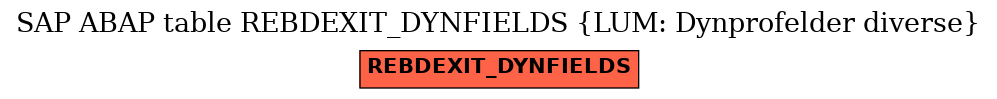 E-R Diagram for table REBDEXIT_DYNFIELDS (LUM: Dynprofelder diverse)