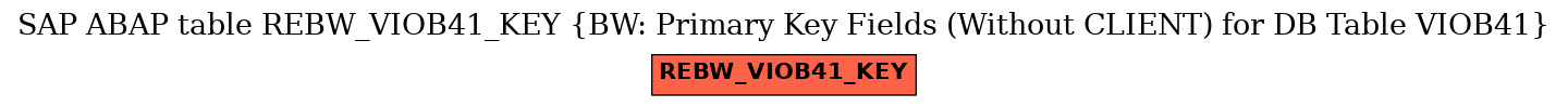 E-R Diagram for table REBW_VIOB41_KEY (BW: Primary Key Fields (Without CLIENT) for DB Table VIOB41)