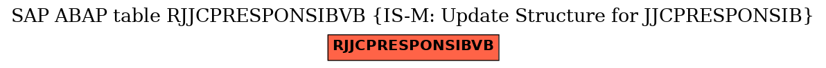 E-R Diagram for table RJJCPRESPONSIBVB (IS-M: Update Structure for JJCPRESPONSIB)