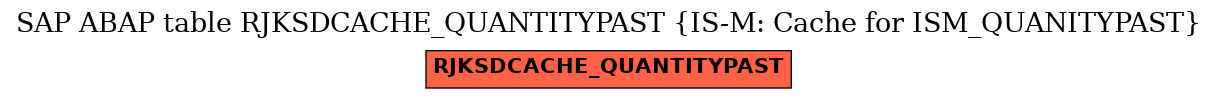 E-R Diagram for table RJKSDCACHE_QUANTITYPAST (IS-M: Cache for ISM_QUANITYPAST)