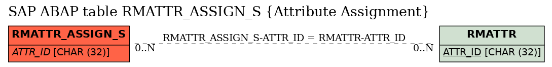 E-R Diagram for table RMATTR_ASSIGN_S (Attribute Assignment)