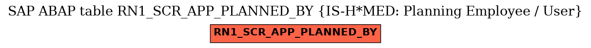 E-R Diagram for table RN1_SCR_APP_PLANNED_BY (IS-H*MED: Planning Employee / User)