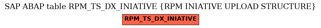 E-R Diagram for table RPM_TS_DX_INIATIVE (RPM INIATIVE UPLOAD STRUCTURE)