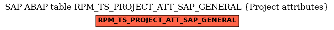 E-R Diagram for table RPM_TS_PROJECT_ATT_SAP_GENERAL (Project attributes)