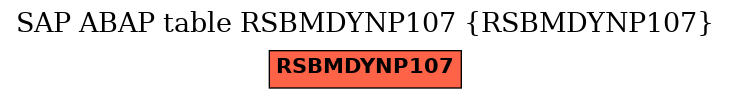 E-R Diagram for table RSBMDYNP107 (RSBMDYNP107)