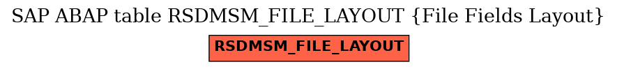 E-R Diagram for table RSDMSM_FILE_LAYOUT (File Fields Layout)