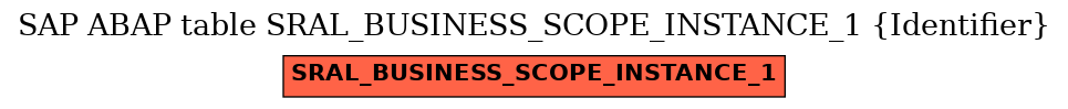 E-R Diagram for table SRAL_BUSINESS_SCOPE_INSTANCE_1 (Identifier)