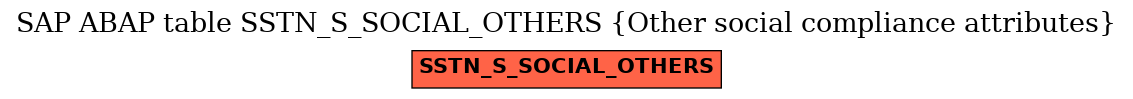 E-R Diagram for table SSTN_S_SOCIAL_OTHERS (Other social compliance attributes)