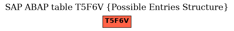 E-R Diagram for table T5F6V (Possible Entries Structure)