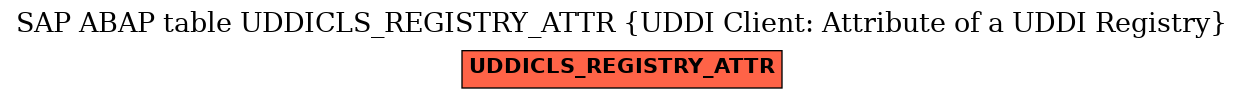 E-R Diagram for table UDDICLS_REGISTRY_ATTR (UDDI Client: Attribute of a UDDI Registry)