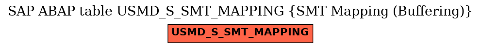 E-R Diagram for table USMD_S_SMT_MAPPING (SMT Mapping (Buffering))