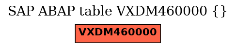 E-R Diagram for table VXDM460000 ()