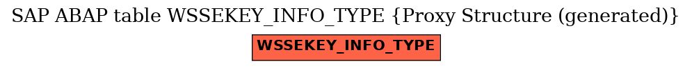 E-R Diagram for table WSSEKEY_INFO_TYPE (Proxy Structure (generated))