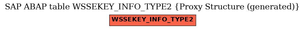 E-R Diagram for table WSSEKEY_INFO_TYPE2 (Proxy Structure (generated))